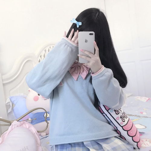  可爱女头手机遮脸头像