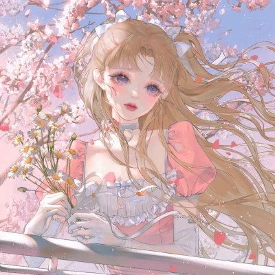 唯美女生头像卡通