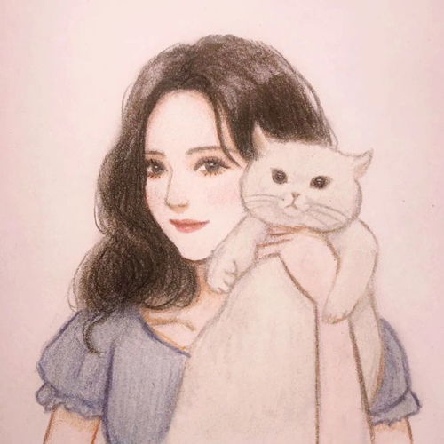  水彩手绘女生头像