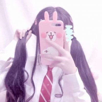  少女心头像粉色小清新真人和二次元女生头像
