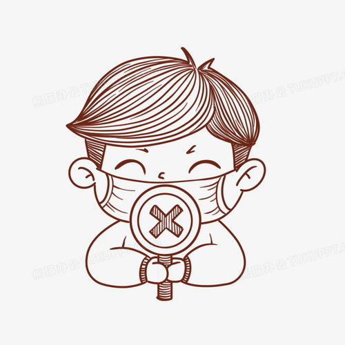  校园防疫禁止标志线条元素png图片素材免费下载线条png26002600像素熊猫办公