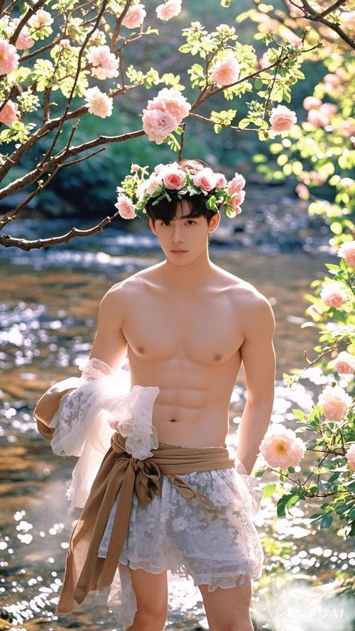  神秘仙境中的唯美男子