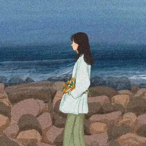  插画情头唯一有效的安慰方式,就是你在我身边