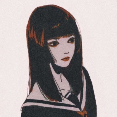  手绘校服系列女头
