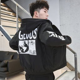  2019新款休闲时尚百搭个性男士外套夹克