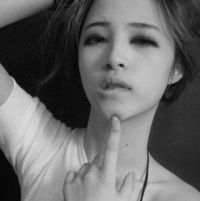  男女生妖媚伤感黑白颓废的头像