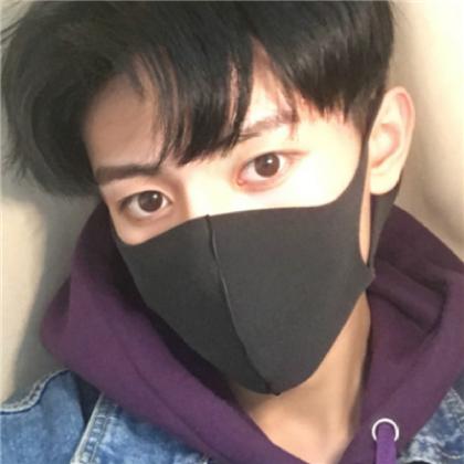 男生微信头像口罩