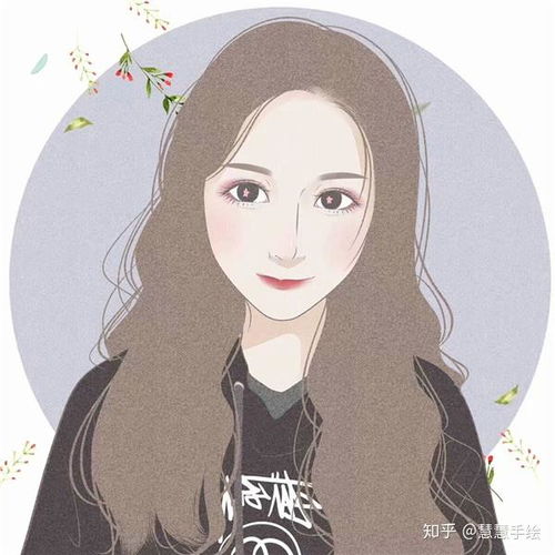  手绘头像女生黑白简约手绘画头像女生黑白好看的微信头像女手绘图