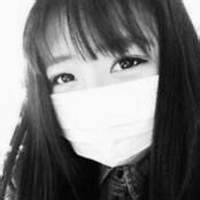 树叶遮脸美女头像