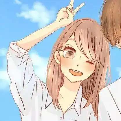 日漫情侣头像校服
