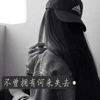  qq头像黑白女生带字