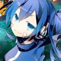  蓝色微笑头像